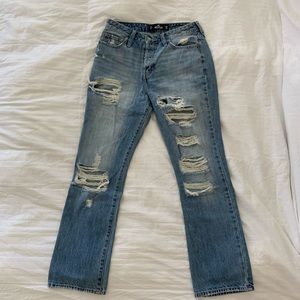 hollister high rise vintage straight jeans